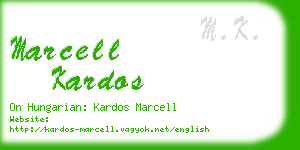 marcell kardos business card